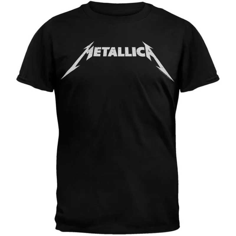 Metallica - Metallica Black And White Logo T-Shirt sold by Old Glory