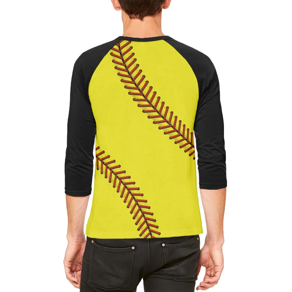 Softball Mens Raglan T Shirt sold by Old Glory product image thumbnail 2