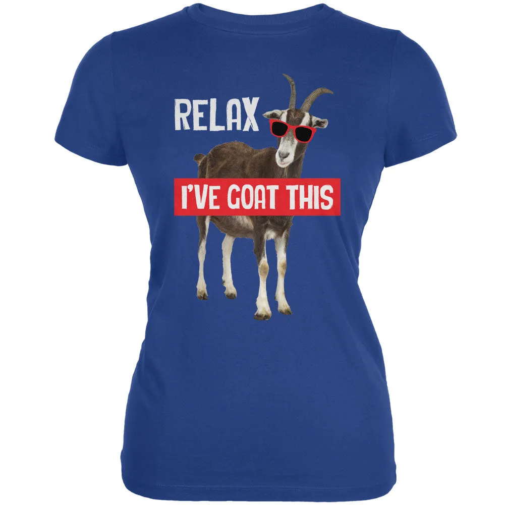 Relax I've Goat Got This Royal Juniors Soft T-Shirt sold by Old Glory