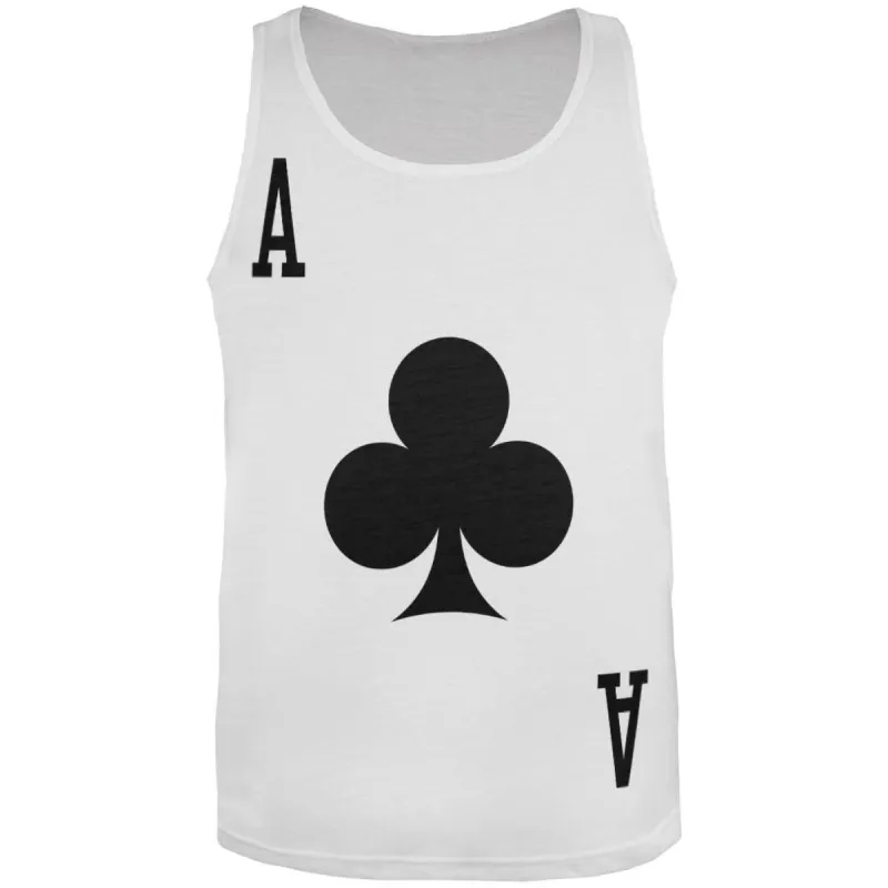 Halloween Ace of Clubs Card Soldier Costume All Over Adult Tank Top sold by Old Glory