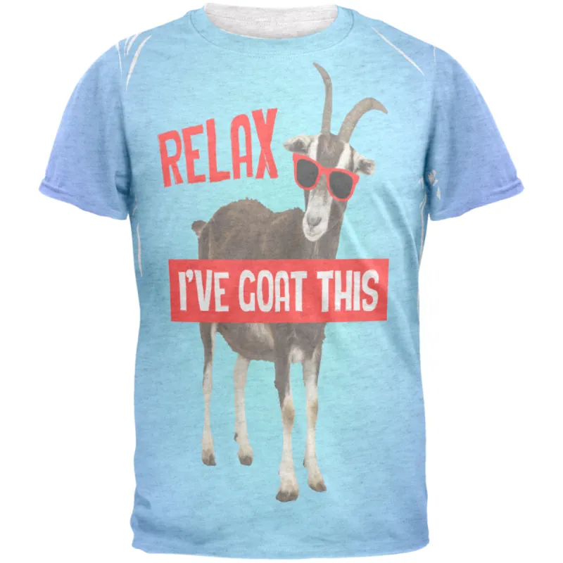 Relax I've Goat Got This Heather White Mens T Shirt sold by Old Glory