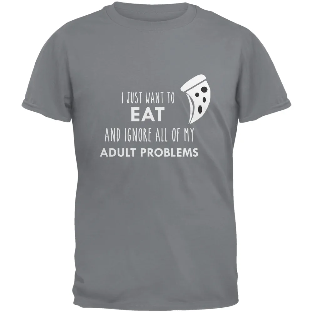 I Just Want to Eat Gravel Grey Adult T-Shirt sold by Old Glory