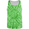 Green Tie Dye All Over Adult Tank Top sold by Old Glory