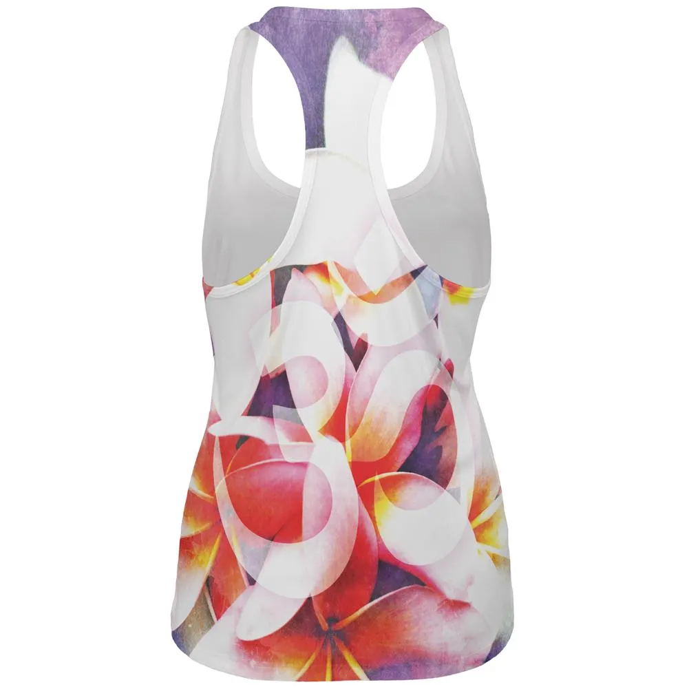 Om Frangipani Pagoda Temple Flower All Over Womens Work Out Tank Top sold by Old Glory product image thumbnail 2