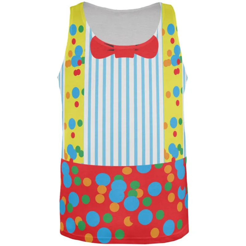 Halloween Costume Clown All Over Adult Tank Top Costume sold by Old Glory