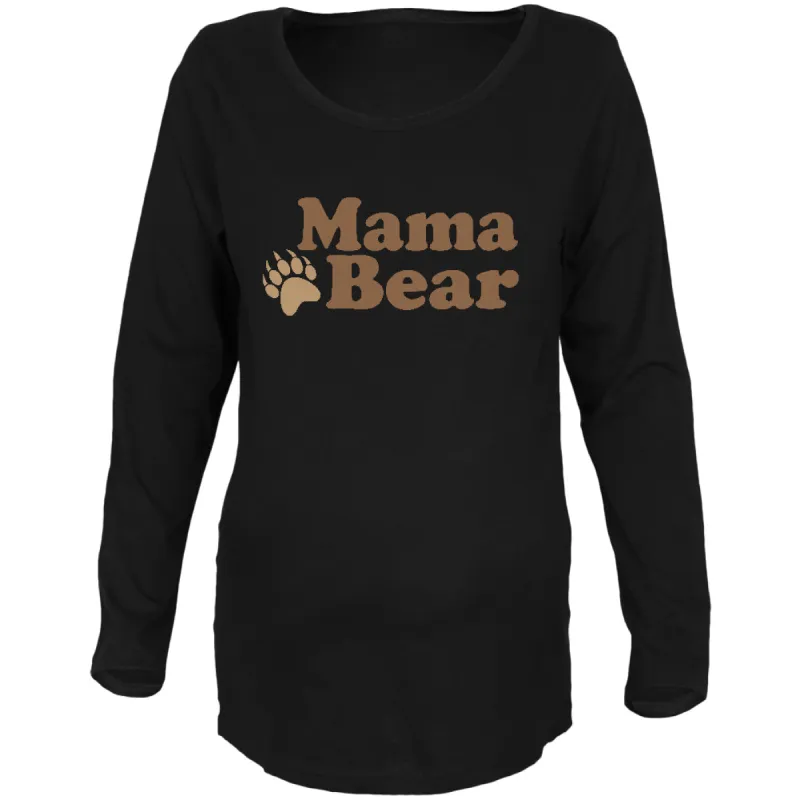 Mother's Day Mama Bear Maternity Soft Long Sleeve T Shirt sold by Old Glory