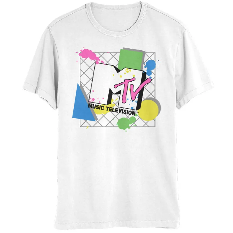 MTV - 80s Abstract Logo Mens T Shirt sold by Old Glory