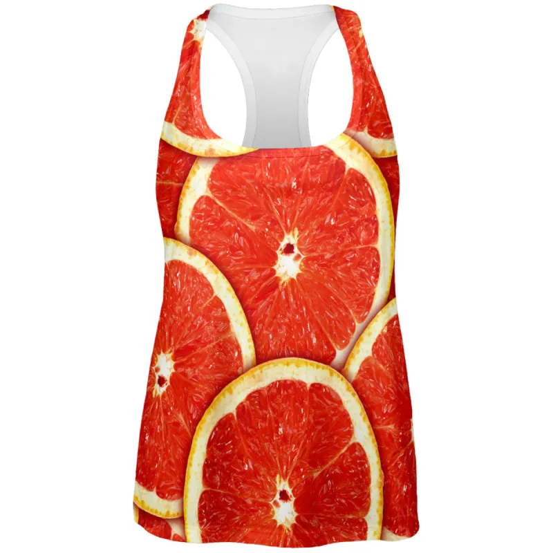 Grapefruit Citrus All Over Womens Work Out Tank Top sold by Old Glory