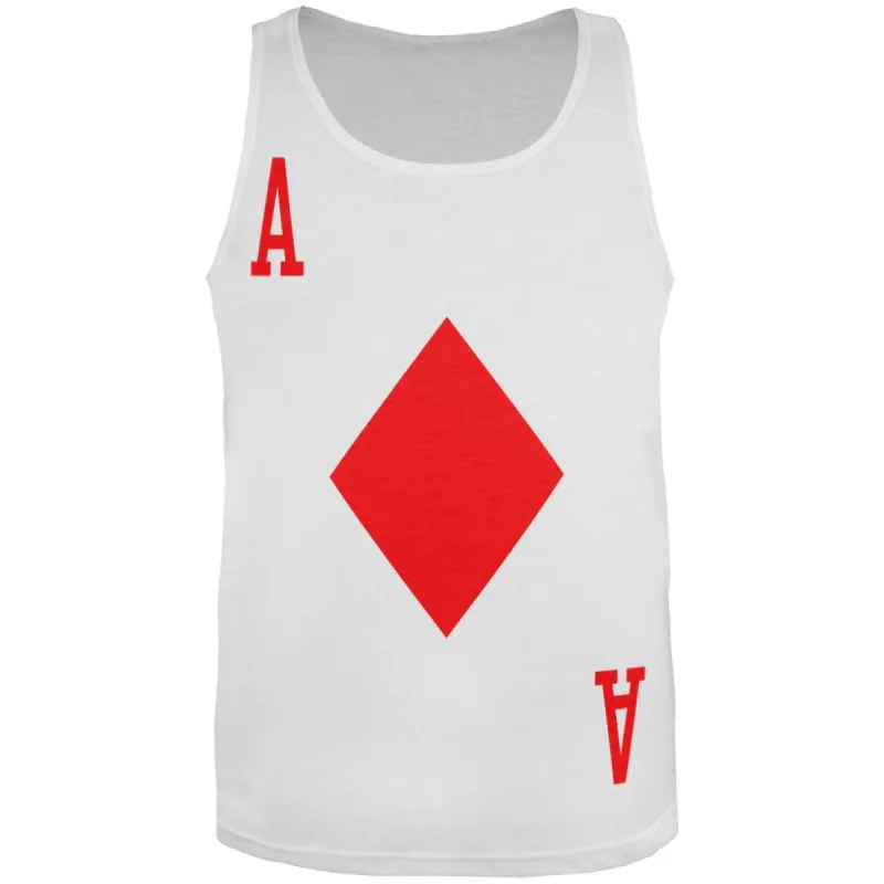 Halloween Ace of Diamonds Card Soldier Costume All-Over Adult Tank Top sold by Old Glory