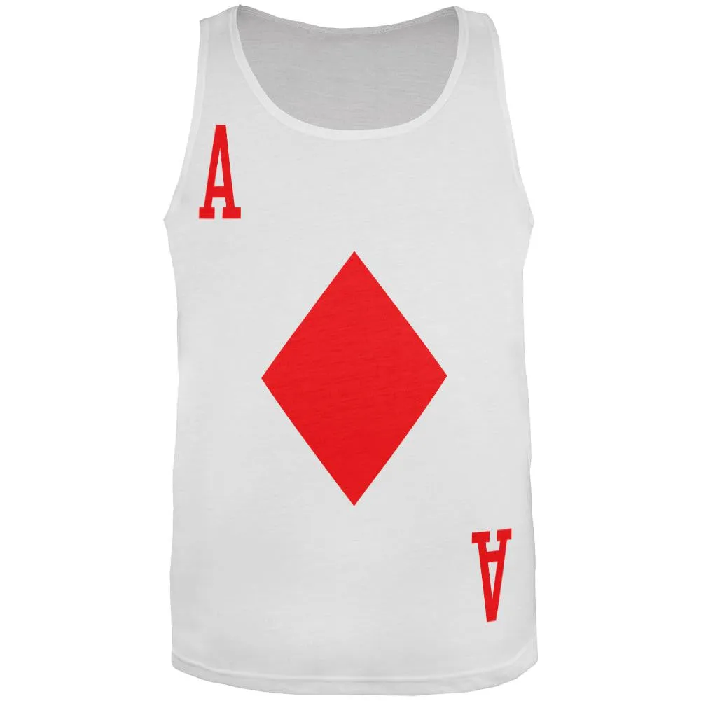 Halloween Ace of Diamonds Card Soldier Costume All-Over Adult Tank Top sold by Old Glory