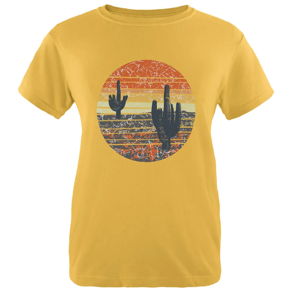 Vintage Cactus Sunset Womens T Shirt sold by Old Glory