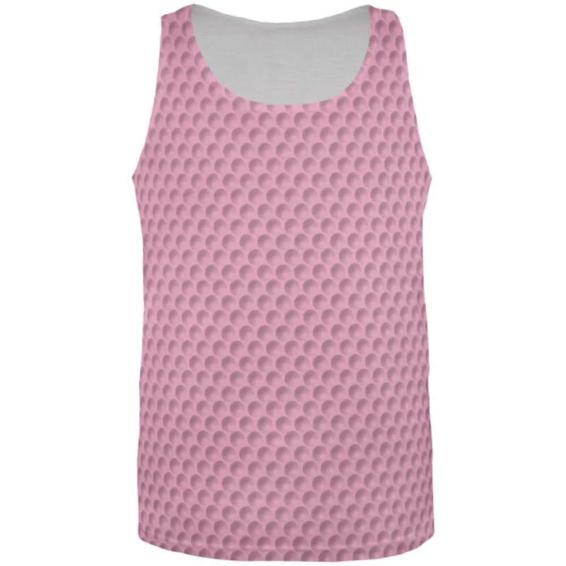 Golf Ball Pink All Over Adult Tank Top sold by Old Glory