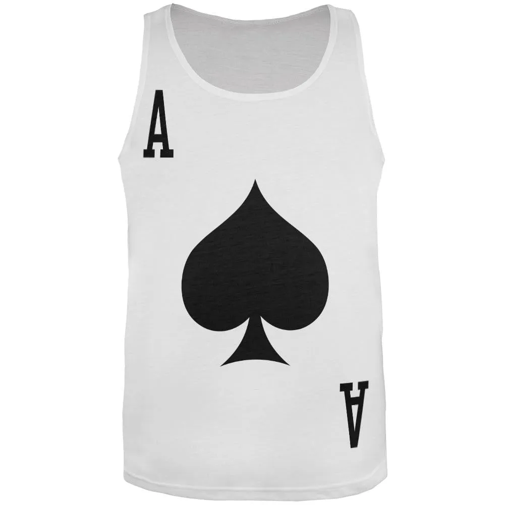 Halloween Ace of Spades Card Soldier Costume All Over Adult Tank Top sold by Old Glory