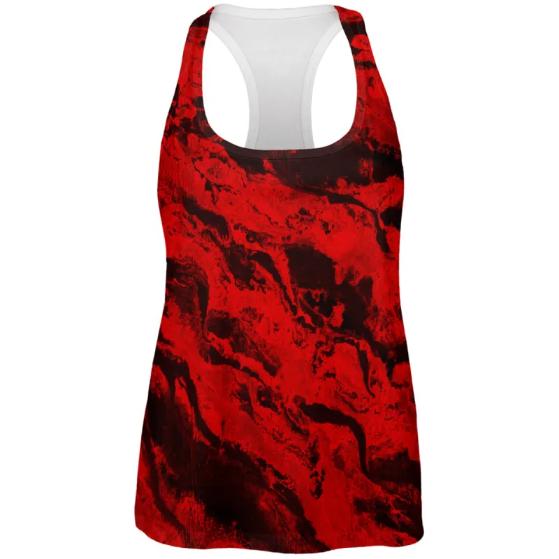 Halloween Gore Rivers of Blood All Over Womens Work Out Tank Top sold by Old Glory