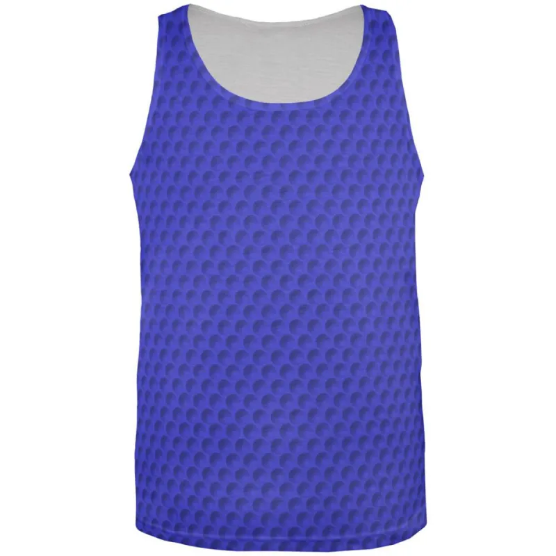 Golf Ball Blue All Over Adult Tank Top sold by Old Glory