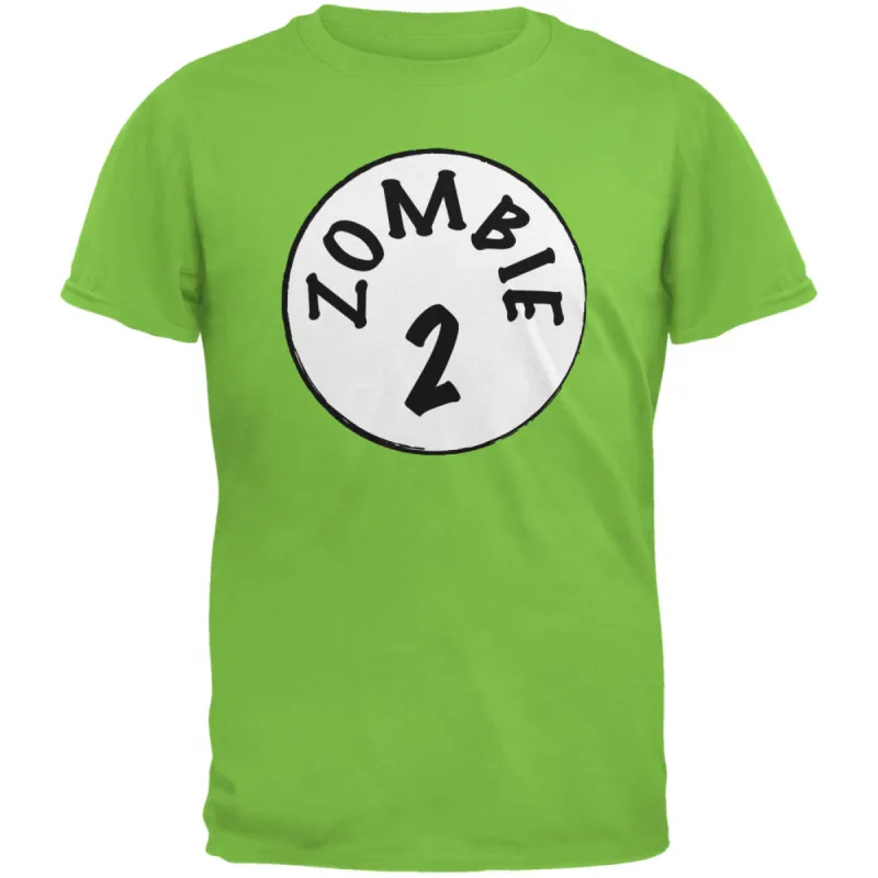 Halloween Zombie 2 Two Costume Lime Green Adult T-Shirt sold by Old Glory