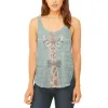 Giraffe Geek Math Formulas Juniors Flowy Side Slit Tank Top sold by Old Glory
