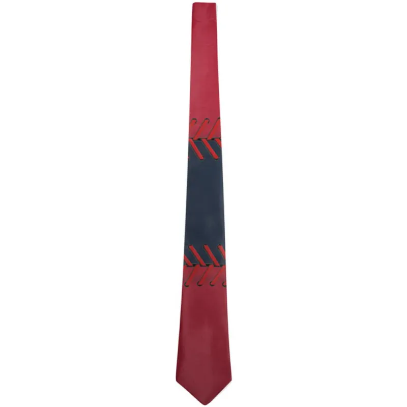 Baseball League Navy Blue and Red All Over Neck Tie sold by Old Glory