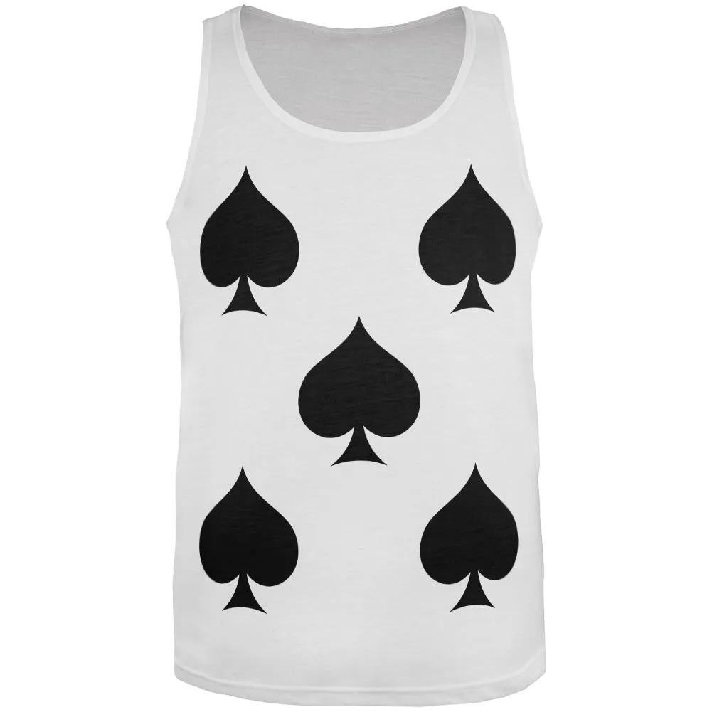 Five of Spades Costume All Over Adult Tank Top sold by Old Glory