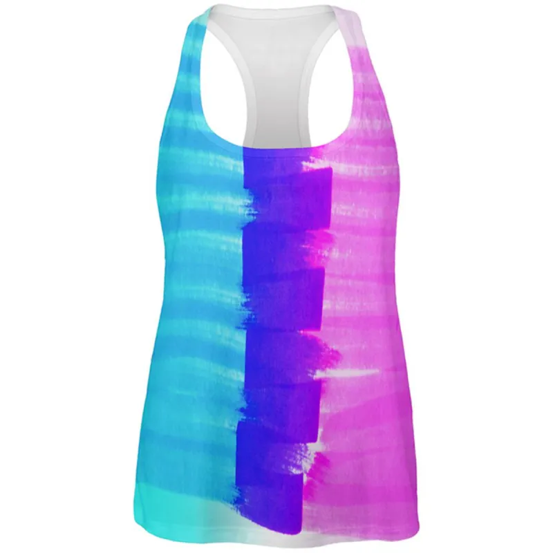 Color Me Transgender All Over Womens Work Out Tank Top sold by Old Glory