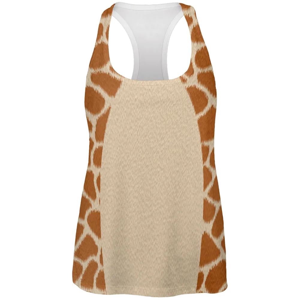 Halloween Giraffe Costume All Over Womens Work Out Tank Top sold by Old Glory