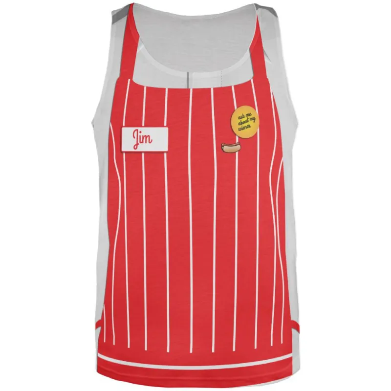 Halloween Diner Waiter All Over Adult Tank Top sold by Old Glory