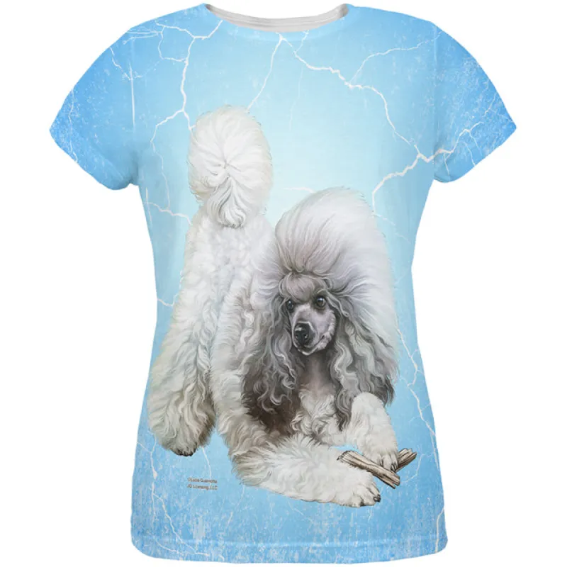 Poodle Live Forever All Over Womens T Shirt sold by Old Glory