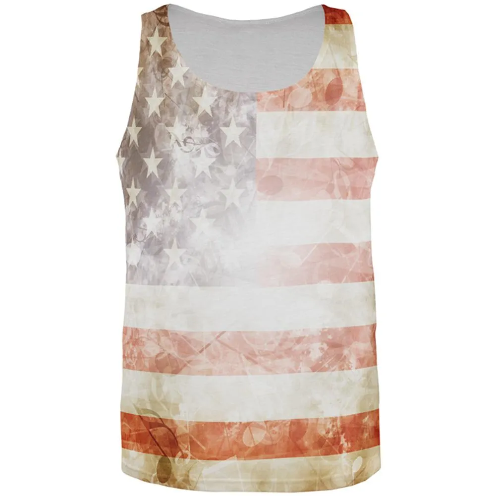 4th of July American Flag Star Spangled Banner All Over Mens Tank Top sold by Old Glory