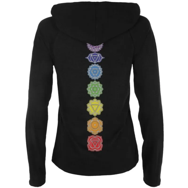 Color Your Chakras Juniors Half-Zip Pullover Hoodie sold by Old Glory