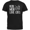 Real Men Love Cats Red Adult T-Shirt sold by Old Glory