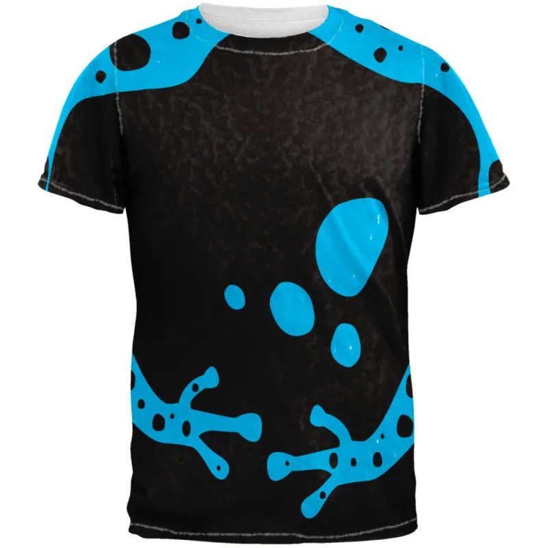 Blue Banded Poison Dart Frog Costume All Over Adult T-Shirt sold by Old Glory