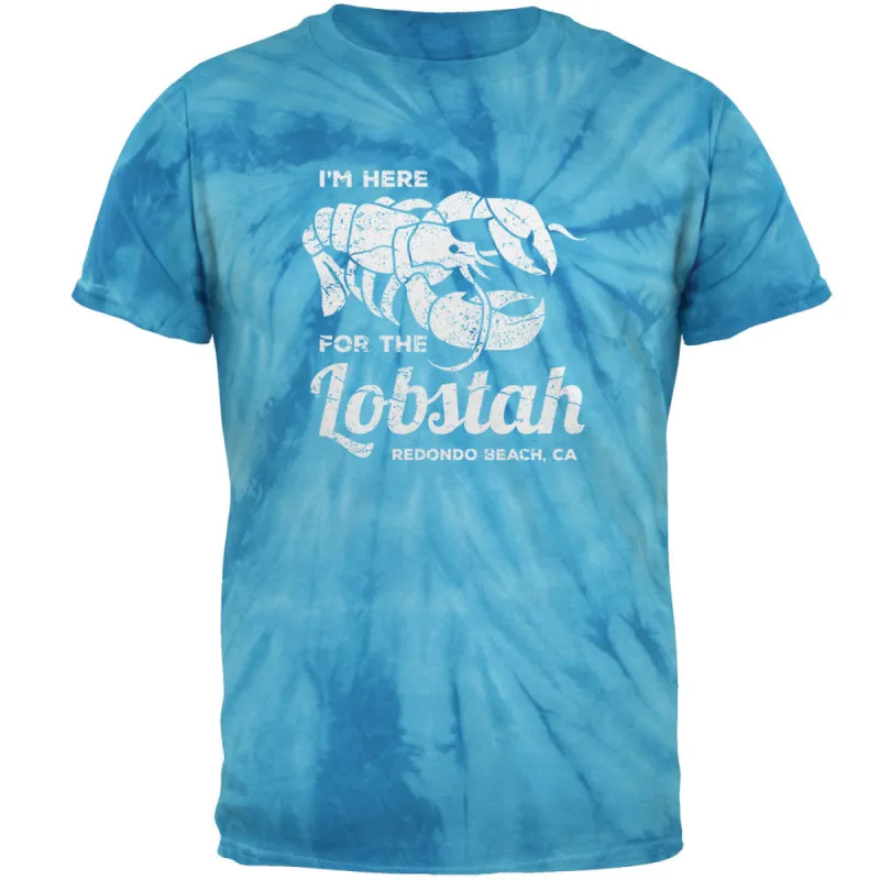 Here for the Lobstah Lobster Distress - Redondo Beach CA Mens T Shirt sold by Old Glory