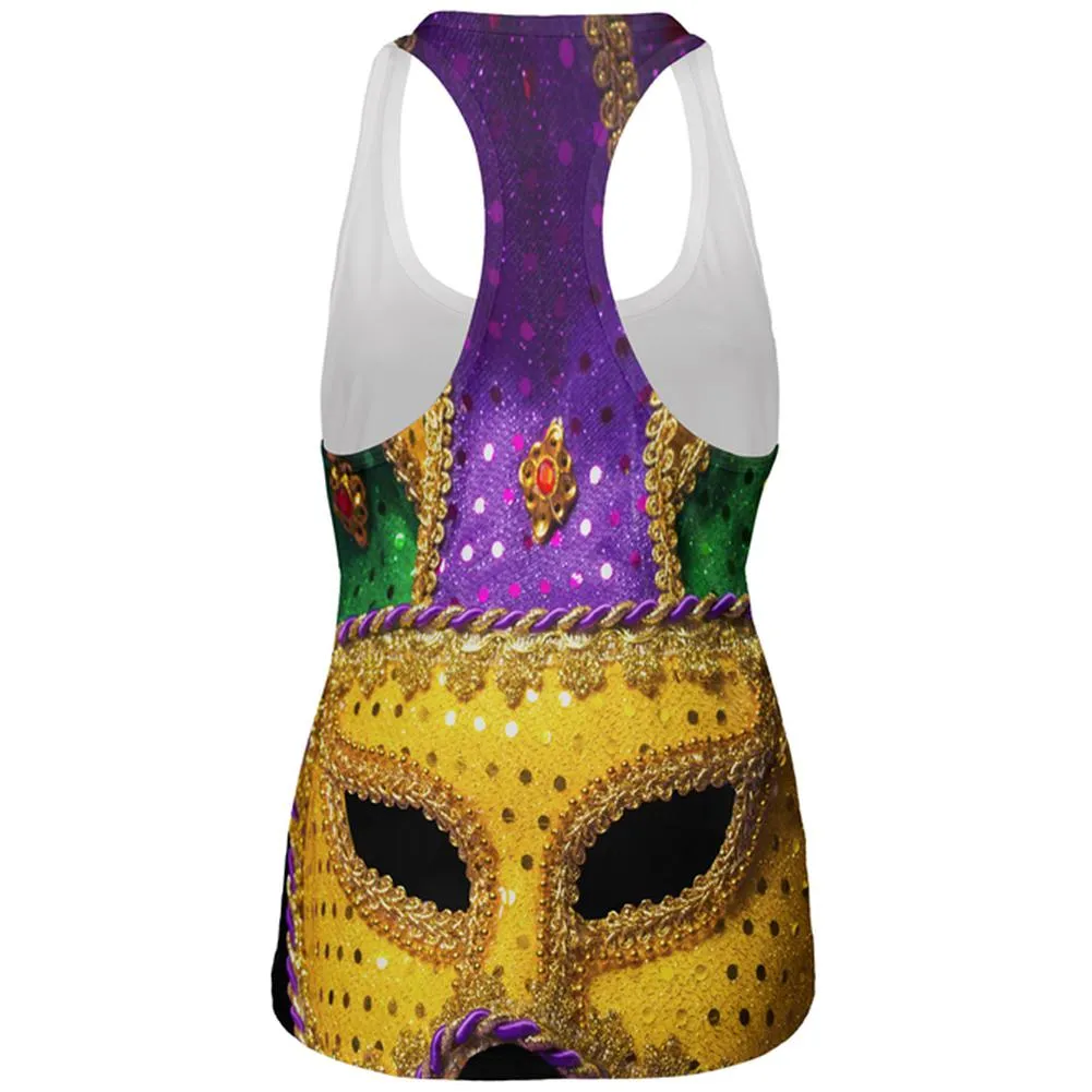 Mardi Gras Mask All Over Womens Work Out Tank Top sold by Old Glory product image thumbnail 2