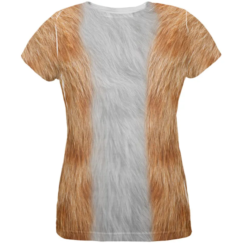 Halloween Costume Orange Cat Costume All Over Womens T Shirt sold by Old Glory