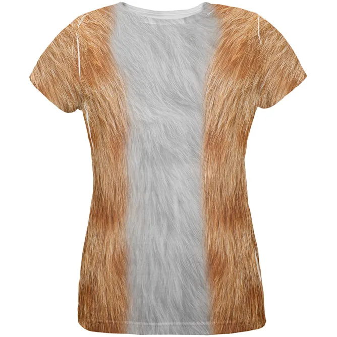 Halloween Costume Orange Cat Costume All Over Womens T Shirt sold by Old Glory
