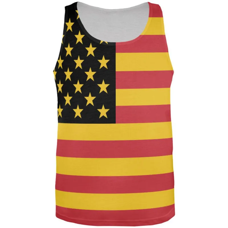 German American Flag All Over Adult Tank Top sold by Old Glory