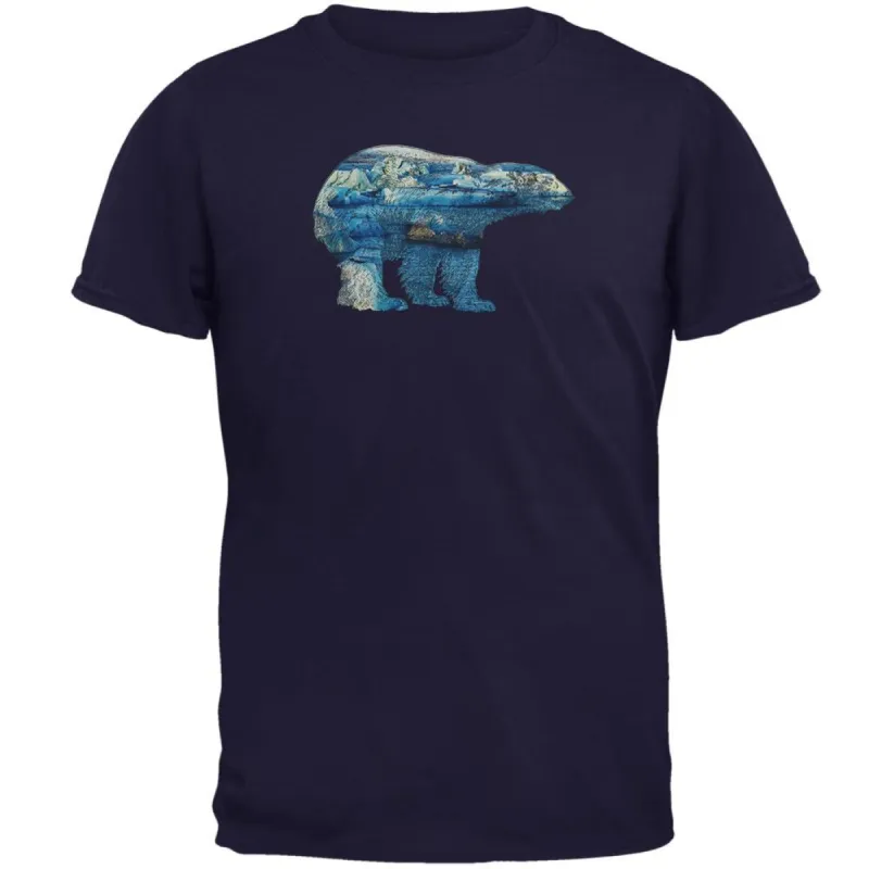 Polar Bear Iceberg Snow Caps Mens T Shirt sold by Old Glory