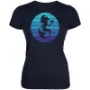 Mermaid Retro Ocean Blues Juniors Soft T Shirt sold by Old Glory
