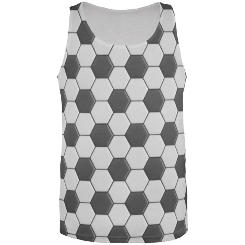 Soccer Ball All Over Adult Tank Top sold by Old Glory