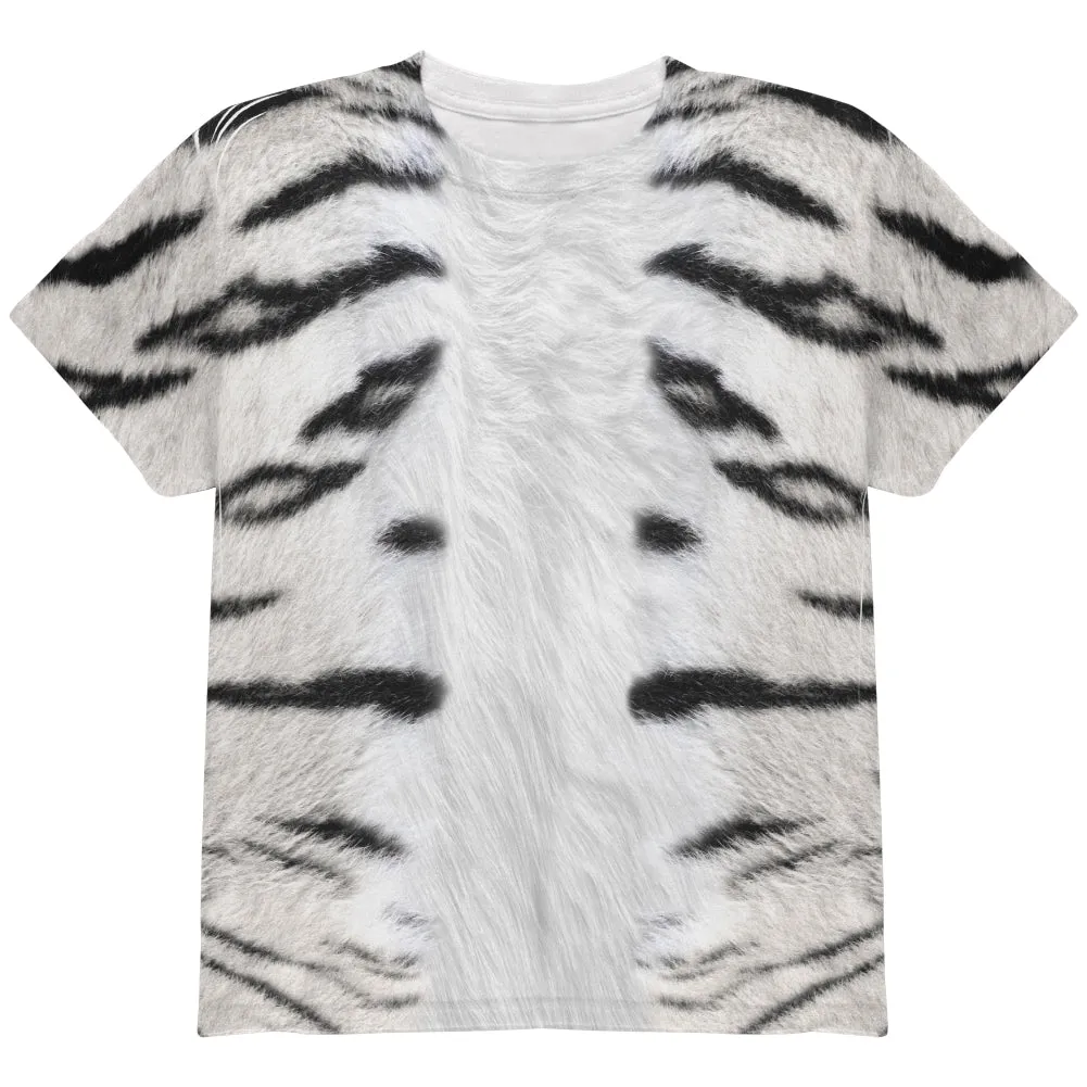 Halloween Costume White Siberian Tiger Costume All Over Youth T Shirt sold by Old Glory