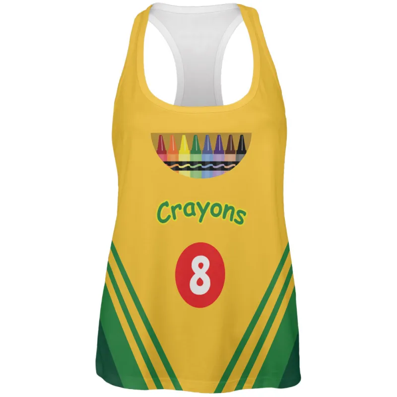 Halloween Crayon Box Costume All Over Womens Tank Top sold by Old Glory