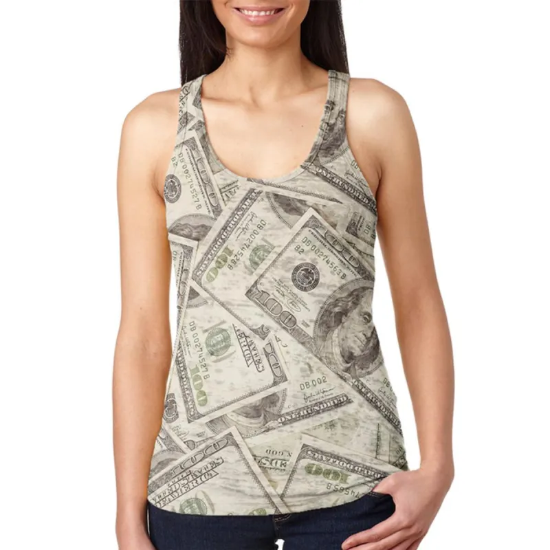Cash Money Juniors Burnout Racerback Tank Top sold by Old Glory