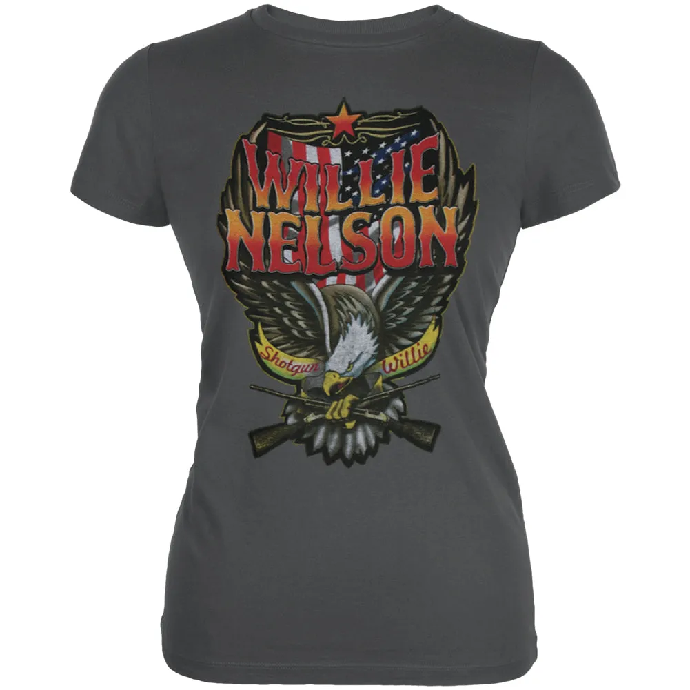Willie Nelson - Stars & Stripes Juniors T-Shirt sold by Old Glory