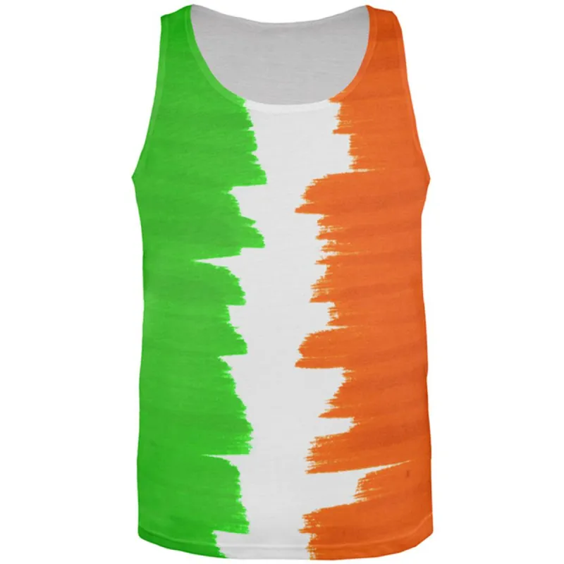 St Patrick's Day Color Me Irish All Over Mens Tank Top sold by Old Glory