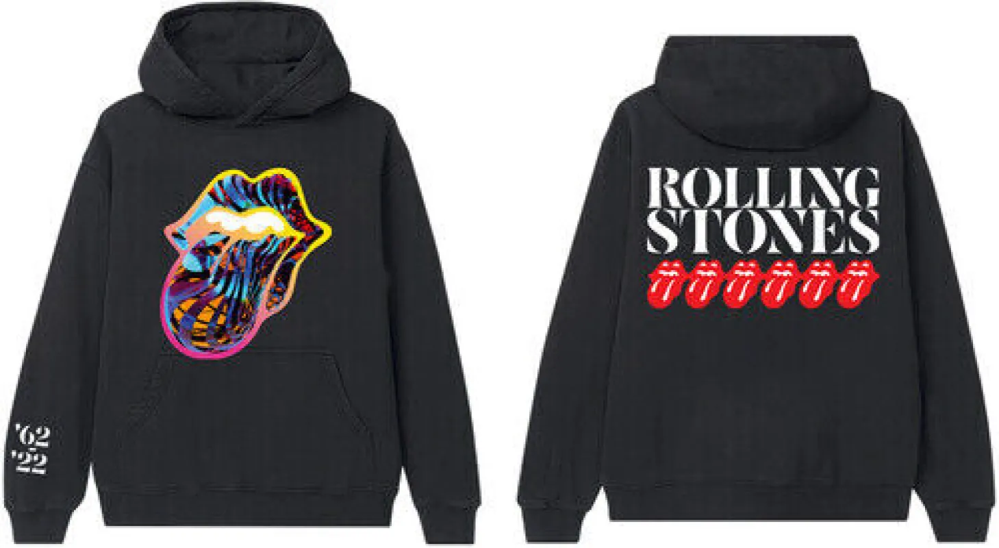 Rolling Stones - Cyberdellic Tongue Line Up Mens Pullover Hoodie sold by Old Glory