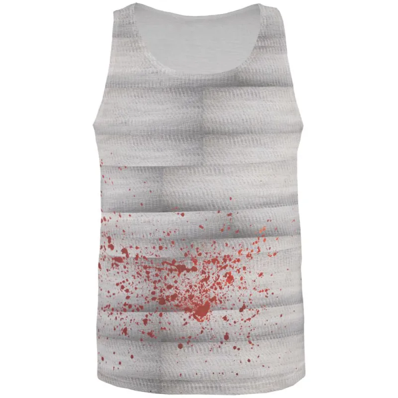 Halloween Bloody Mummy Splatter All Over Adult Tank Top sold by Old Glory