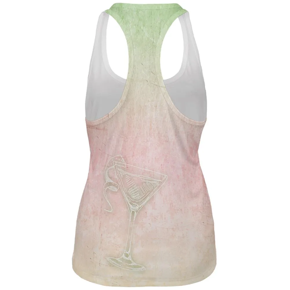 Summer Cocktail Martini All Over Womens Work Out Tank Top sold by Old Glory product image thumbnail 2