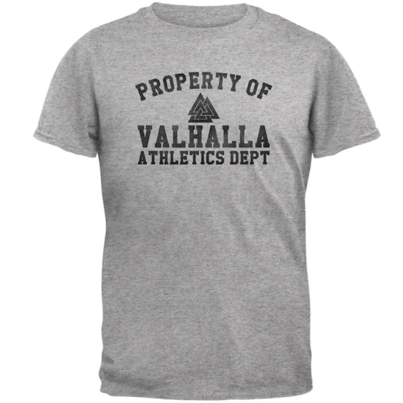 Viking Property of Valhalla Athletics Department Mens T Shirt sold by Old Glory