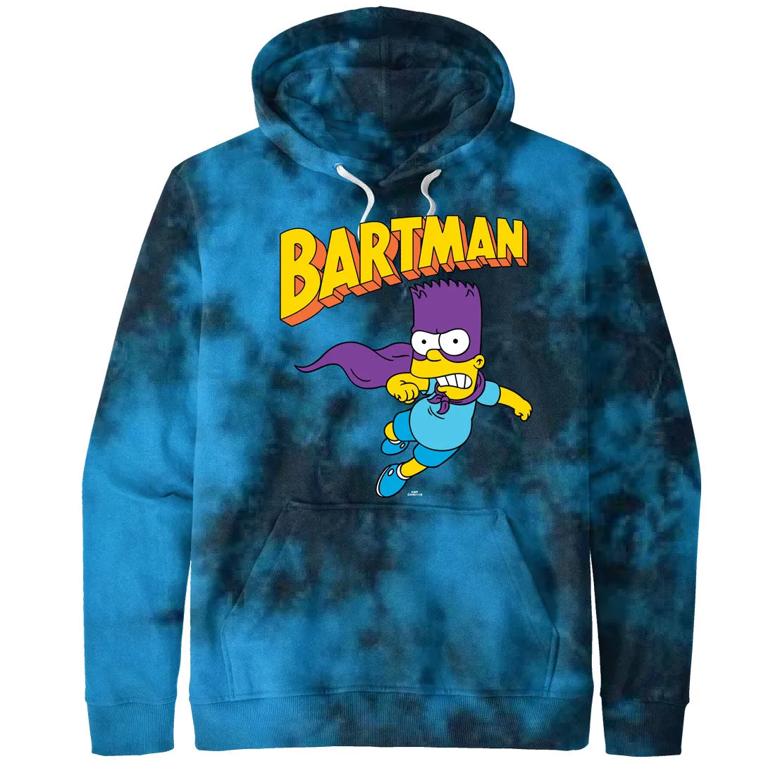 Simpsons - Bartman Mens Tie Dye Pullover Hoodie sold by Old Glory
