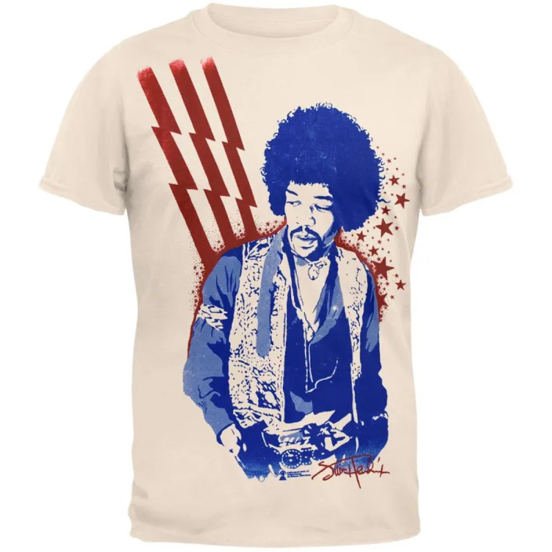 Jimi Hendrix - Stars And Stripes T-Shirt sold by Old Glory